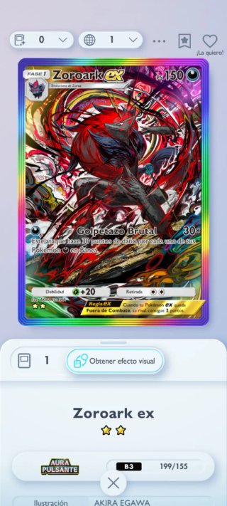 Zoroark EX Pokemon Pocket