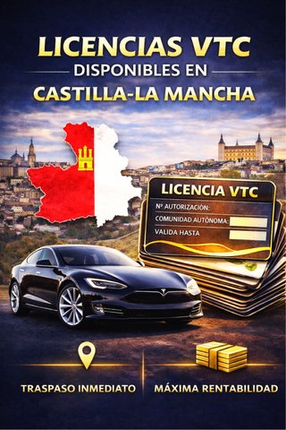 Licencia vtc castilla la mancha electrica