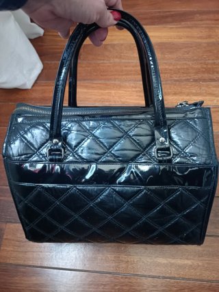 Bolso charol Pepe Jeans negro