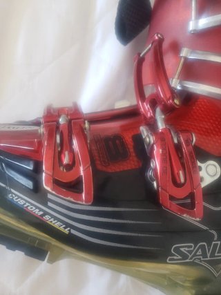 Botas de Esquí Salomon Negras y Rojas 26.5cm