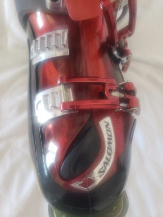 Botas de Esquí Salomon Negras y Rojas 26.5cm