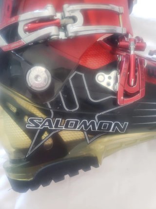 Botas de Esquí Salomon Negras y Rojas 26.5cm