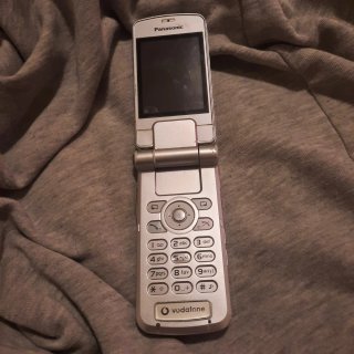 Panasonic Cellulare Vintage Vodafone Argento