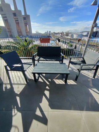 Conjunto Muebles Jardín Negro