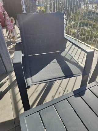 Conjunto Muebles Jardín Negro