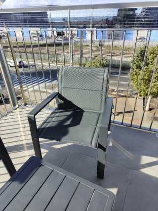 Conjunto Muebles Jardín Negro