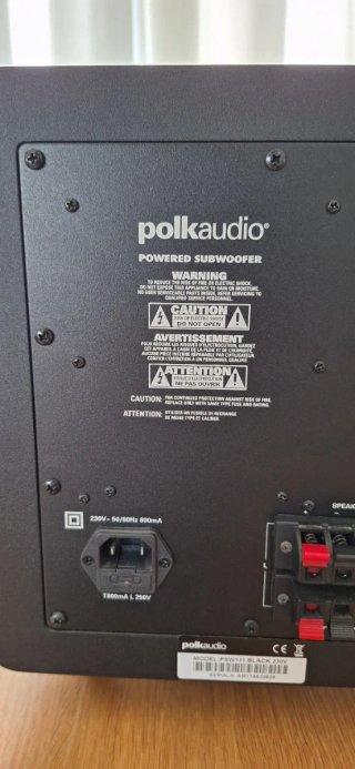 Subwoofer Polk Audio Negro PSW111