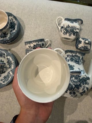 Juego de té porcelana inglesa 8 pax