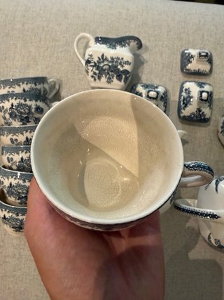 Juego de té porcelana inglesa 8 pax