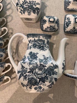 Juego de té porcelana inglesa 8 pax