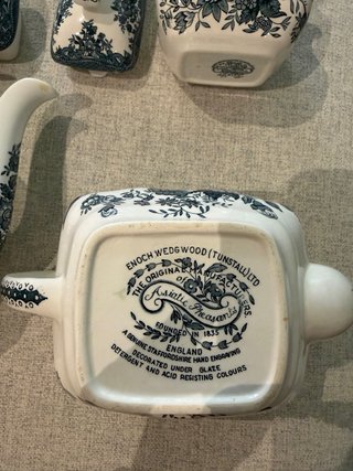 Juego de té porcelana inglesa 8 pax
