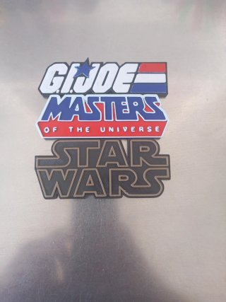 Logos G.I. Joe, Masters Universe, Star Wars