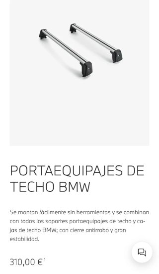 Barras portaequipajes BMW Serie 3 F30