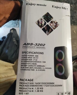 Altavoz Bluetooth con Luces LED Multicolor