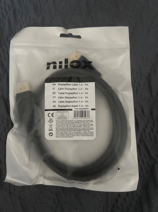 8 cavi DisplayPort Nilox 1.4 da 1m, 5€ ciascuno