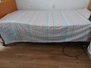 Cama articulada madera y metal