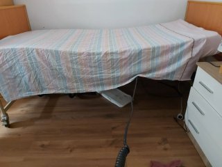 Cama articulada madera y metal