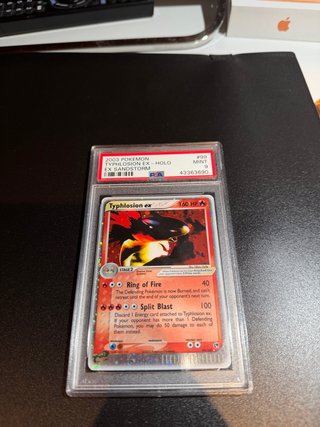 Carta Pokémon Typhlosion EX Sandstorm 2003
