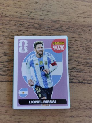 Cromo Panini Extra Sticker Messi Mundial 2026