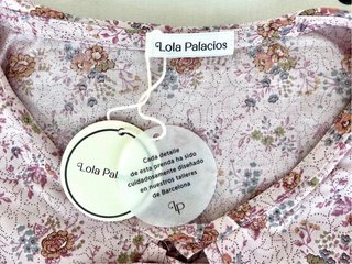 Blusa Lola Palacios floral rosa talla S