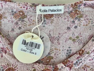 Blusa Lola Palacios floral rosa talla S