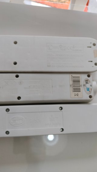 3 regletas (2 con interruptor)