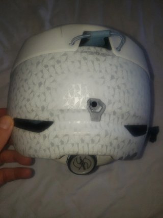 Casco de esquí blanco
