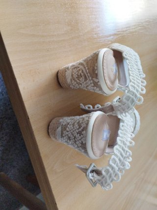 Zapatos de Novia Encaje Blanco