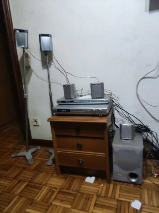 Home cinema JVC 5.1 +Reproductor DVD JVC Gris