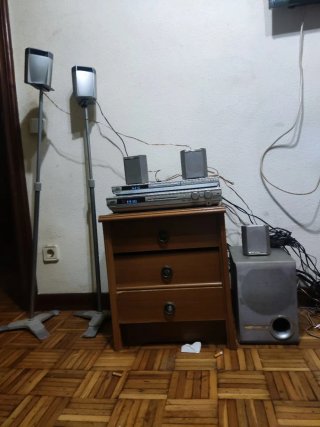 Home cinema JVC 5.1 +Reproductor DVD JVC Gris