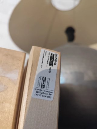 Cabecero Mandal Abedul/Blanco 240 cm