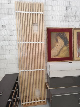 Cabecero Mandal Abedul/Blanco 240 cm