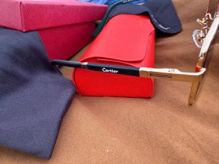 Gafas Cartier Hombre Negras y Doradas