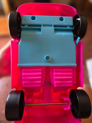 Coche Barbie Rosa Descapotable años 90 Mattel
