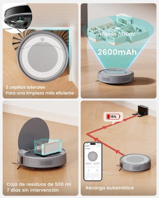 LEFANT robot aspirador fregasuelos potente