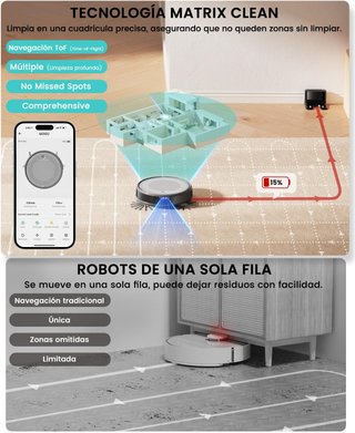 LEFANT robot aspirador fregasuelos potente