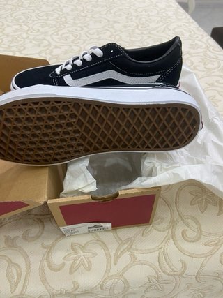 Scarpe Vans nere e bianche taglia 38