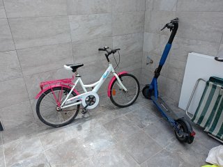 Patinete Eléctrico y Bicicleta Paseo