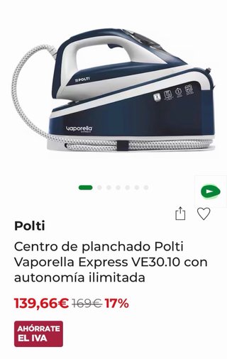 Centro Planchado Polti Vaporella Express VE3010