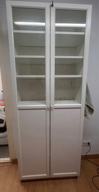Armario Vitrina IKEA Blanco Cristal