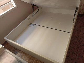 Canape 150x200 Piel Sintética Beige