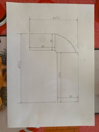 Mesa de oficina angular madera y metal