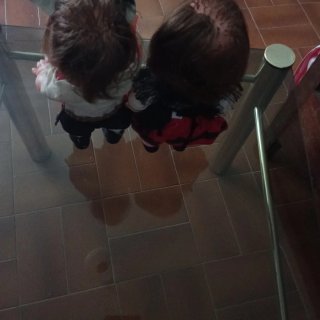Muñecas antiguas vestidas