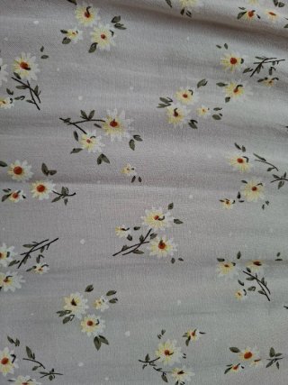 Vestido largo flores volante