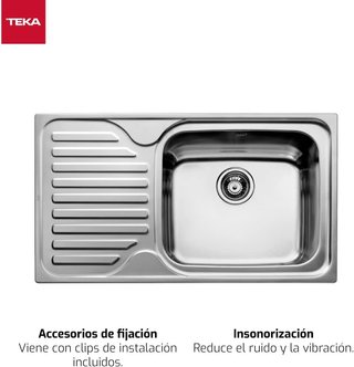 Lavandotto Teka in acciaio inossidabile pratico