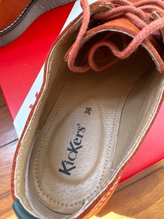 Kickers Zeland Cuero Marrón/Naranja