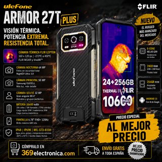 Ulefone Armor 27T PLUS 24GB/256GB Cámara Térmica