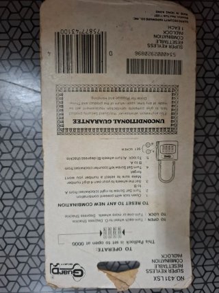 Candado Combinación Reseteable Super Keyless