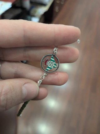 Pulsera Real Betis Cuero Trenzado Plata Adulto