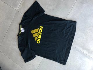 Remera Adidas Algodón Azul Logo